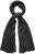 Ulla Popken Virgin Wool Cashmere Mix Scarf Black - Accessoarer - 