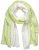 Ulla Popken Ombre Linen Blend Scarf Lime Green - Accessoarer - 