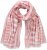 Ulla Popken Striped Statement Scarf Neon Red - Accessoarer - 