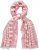 Ulla Popken Striped Statement Scarf Neon Red - Accessoarer - 