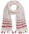 Ulla Popken Dot Print Tassel Accent Scarf Red - Accessoarer - 