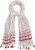 Ulla Popken Dot Print Tassel Accent Scarf Red - Accessoarer - 