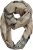 Ulla Popken Plaid Infinity Scarf Brown - Accessoarer - 