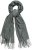 Ulla Popken Fringed Scarf Graphite Grey - Accessoarer - Halsdukar & scarves för dam
