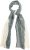 Ulla Popken Two Tone Scarf Grey - Accessoarer - 