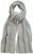 Ulla Popken Garter Stitch Knit Scarf Light Grey Melange - Accessoarer - 