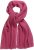 Ulla Popken Garter Stitch Knit Scarf Pink - Accessoarer - 