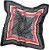 Ulla Popken Silk Scarf Black - Accessoarer - 