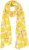 Ulla Popken Lemon Print Scarf Sun Yellow - Accessoarer - 