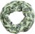 Ulla Popken Leaf Print Infinity Scarf Pistachio - Accessoarer - 