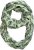 Ulla Popken Leaf Print Infinity Scarf Pistachio - Accessoarer - 