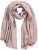 Ulla Popken Fringed Hem Knit Scarf Mocha Brown - Accessoarer - 
