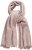 Ulla Popken Fringed Hem Knit Scarf Mocha Brown - Accessoarer - 