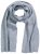 Ulla Popken Ribbed Knit Scarf Light Grey Melange - Accessoarer - 