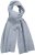 Ulla Popken Ribbed Knit Scarf Light Grey Melange - Accessoarer - 