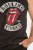 JP1880 Rolling Stones Graphic Band Tank Top Black - T-shirts - Stora T-shirts - 2XL-14XL