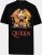 JP1880 Queen Graphic Comfort Fit Band T-Shirt Black - T-shirts - Stora T-shirts - 2XL-14XL