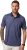 JP1880 Jay-Pi QuickDry Small Print Golf Polo Shirt Navy Blue - Pikétröjor - Stora pikétröjor - 2XL-8XL