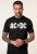 JP1880 AC/DC Classic Logo Band T-Shirt Black - T-shirts - Stora T-shirts - 2XL-14XL