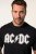 JP1880 AC/DC Classic Logo Band T-Shirt Black - T-shirts - Stora T-shirts - 2XL-14XL