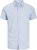 Jack & Jones Breeze Linen Blend Short Sleeve Shirt Chambray Blue - Skjortor - Stora skjortor - 2XL-8XL