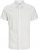 Jack & Jones Breeze Linen Blend Short Sleeve Shirt White - Skjortor - Stora skjortor - 2XL-8XL