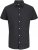 Jack & Jones Breeze Linen Blend Short Sleeve Shirt Black - Skjortor - Stora skjortor - 2XL-8XL
