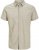 Jack & Jones Breeze Linen Blend Short Sleeve Shirt Beige - Skjortor - Stora skjortor - 2XL-8XL