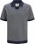 Jack & Jones Ceaston Knit Short Sleeve Sweater Grey/Blue - Tröjor & hoodies - Stora hoodies & tröjor - 2XL-14XL
