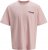 Jack & Jones Fold Crew Neck T-Shirt Tickled Pink - T-shirts - Stora T-shirts - 2XL-14XL