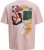 Jack & Jones Fold Crew Neck T-Shirt Tickled Pink - T-shirts - Stora T-shirts - 2XL-14XL