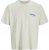 Jack & Jones Fold Crew Neck T-Shirt Antique White - T-shirts - Stora T-shirts - 2XL-14XL