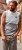 Kam Jeans 5764 Palm Springs Vest Sleeveless T-Shirt Griffin Grey - T-shirts - Stora T-shirts - 2XL-14XL