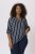 Kaffe Curve Sida Blus Randig Marinblå / Chalk - Blusar & tunikor - 