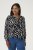 Kaffe Curve Mirta Tilly Blus Svart / Antikvitt Zebramönster - Blusar & tunikor - 