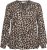 Kaffe Curve Mirta Tilly Blus Leopardmönster - Blusar & tunikor - 