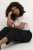 Kaffe Curve Sakira Croppade Byxor Svart - Jeans & Byxor i Stora Storlekar – Plus Size - 