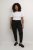 Kaffe Curve Leana Chinobyxor 7/8 Svart - Jeans & Byxor i Stora Storlekar – Plus Size - 