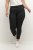Kaffe Curve Leana Chinobyxor 7/8 Svart - Jeans & Byxor i Stora Storlekar – Plus Size - 