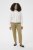 Kaffe Curve Leana Chinobyxor 7/8 Mörk beige - Jeans & Byxor i Stora Storlekar – Plus Size - 