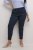 Kaffe Curve Leana Chinobyxor 7/8 Djup marinblå - Jeans & Byxor i Stora Storlekar – Plus Size - 