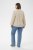 Kaffe Curve Josa Shirt Feather Grey Stripe - Skjortblusar - 