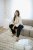 Kaffe Curve Josa Shirt Feather Grey Stripe - Skjortblusar - 