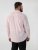 D555 Oliver Fläckavvisande Lättstruken Stretchskjorta med Lång Ärm Rosa - Skjortor - Stora skjortor - 2XL-8XL