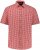 JP1880 Shirt Traditional Checked Short Sleeve Red - Skjortor - Stora skjortor - 2XL-8XL