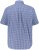 JP1880 Short Sleeve Check Print Traditional Shirt Blue - Skjortor - Stora skjortor - 2XL-8XL