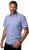 JP1880 Short Sleeve Check Print Traditional Shirt Blue - Skjortor - Stora skjortor - 2XL-8XL
