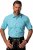 JP1880 Shirt Traditional Short Sleeve Turquoise - Skjortor - Stora skjortor - 2XL-8XL