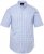 JP1880 Shirt Traditional Short Sleeve Checked Light Blue - Skjortor - Stora skjortor - 2XL-8XL