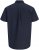 Jack & Jones Henry Slub Short Sleeve Navy - Skjortor - Stora skjortor - 2XL-8XL